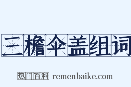 三檐伞盖组词是什么意思的图片